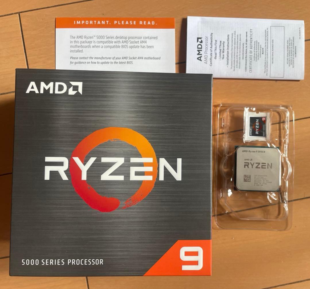 AMD Ryzen 9 5950X リテールBOX品 Socket AM4対応