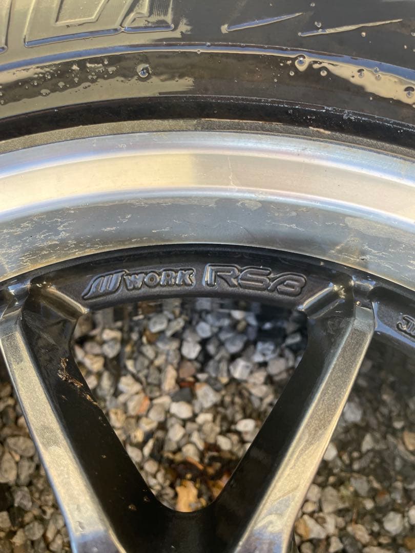 当時物、WORK　RSβ 15インチ 6.5J　4H　PCD100、+42