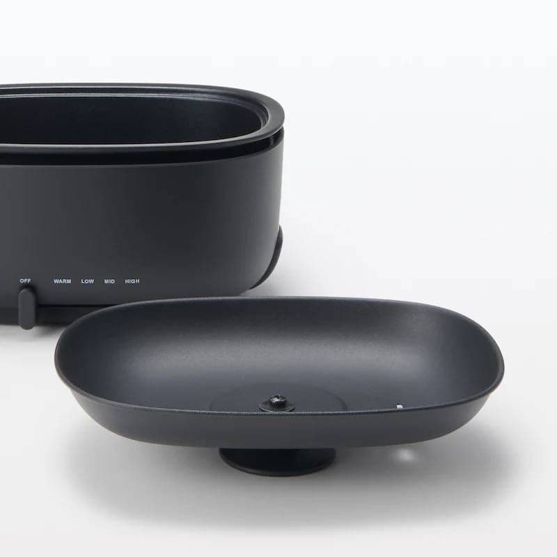 無印良品 深型ホットプレート 黒 MJ-HPFK1 44821893