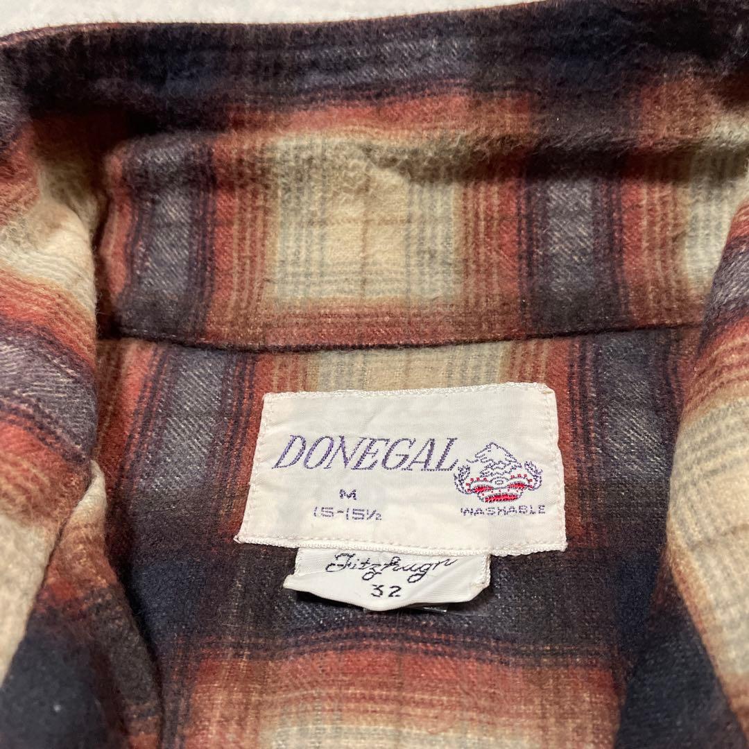 60s vintage プリントネルシャツ