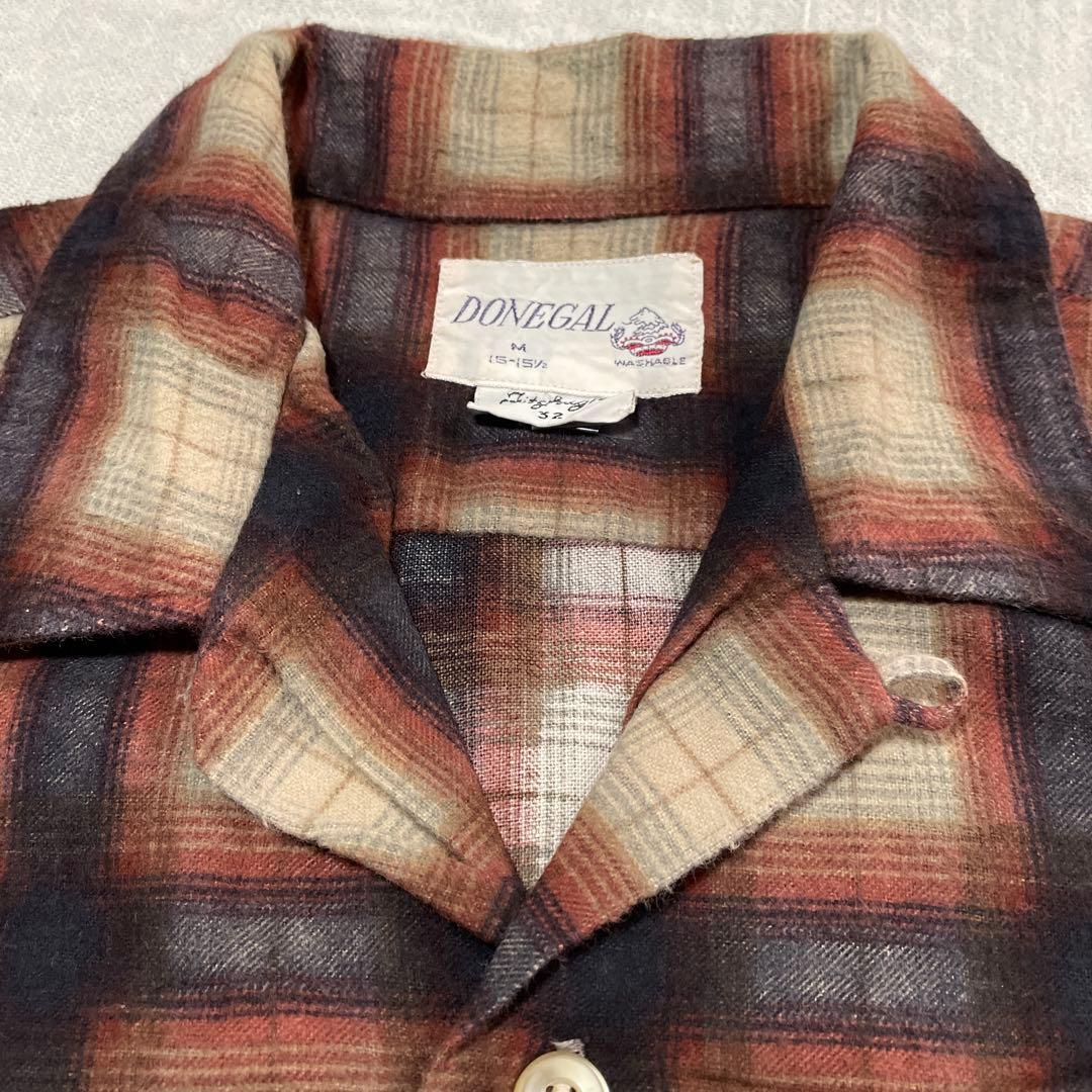 60s vintage プリントネルシャツ