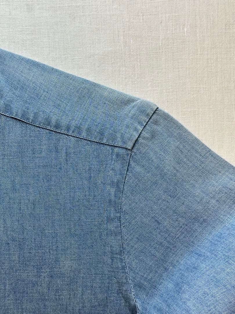 【美品クリーニング済】BARBA DANDY LIFEブルーシャンブレー39cm