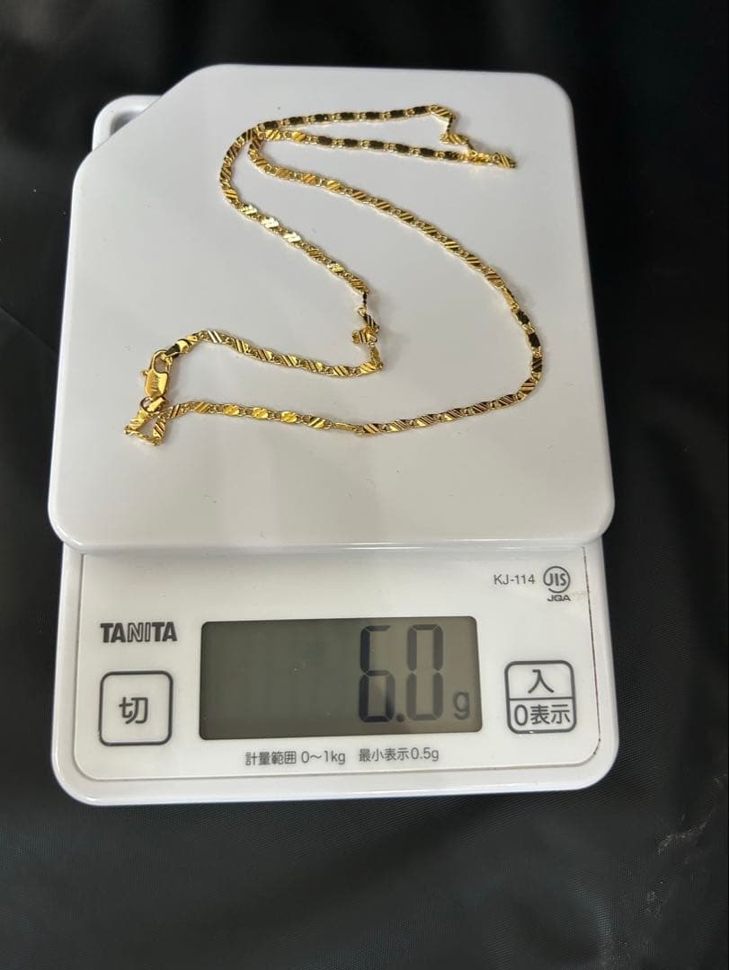 遺品整理18k刻印ありゴールドネックレス 50cm20インチ