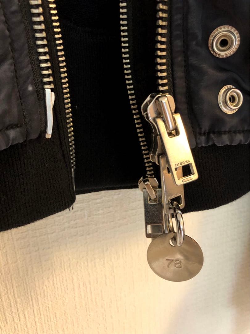 ディーゼル 中綿ジャケット レディース タイダイ柄 レイヤード フードボンバー