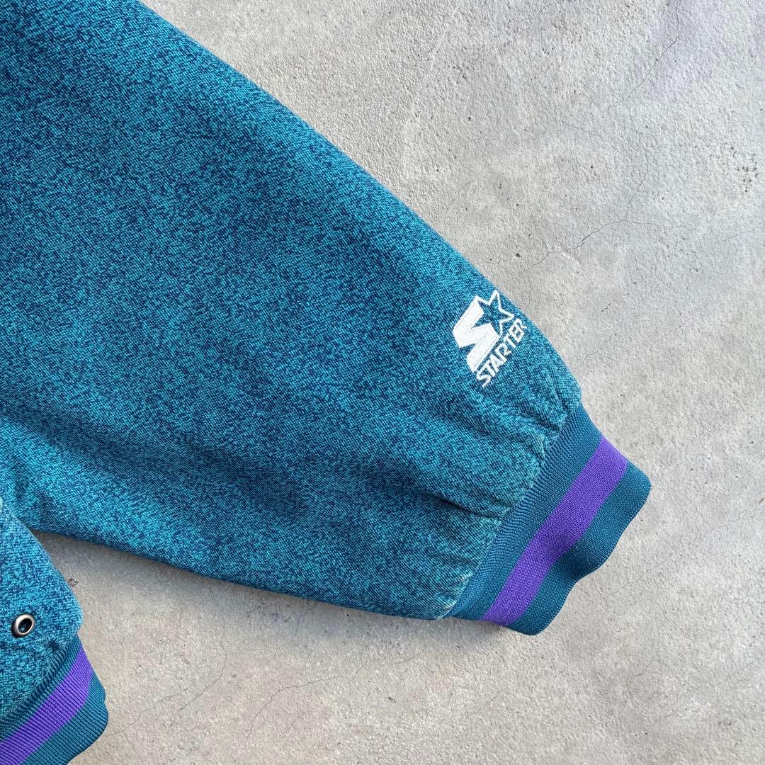 90s STARTER NBA シャーロットホーネッツ 中綿 ジップパーカー