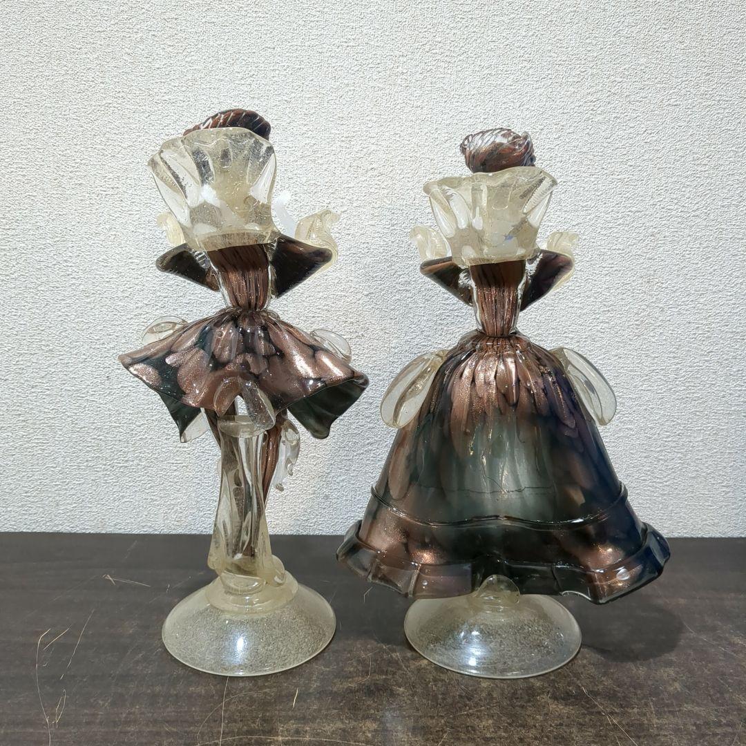 MURANO ベネチアグラス イタリア ガラス工芸品　M2239