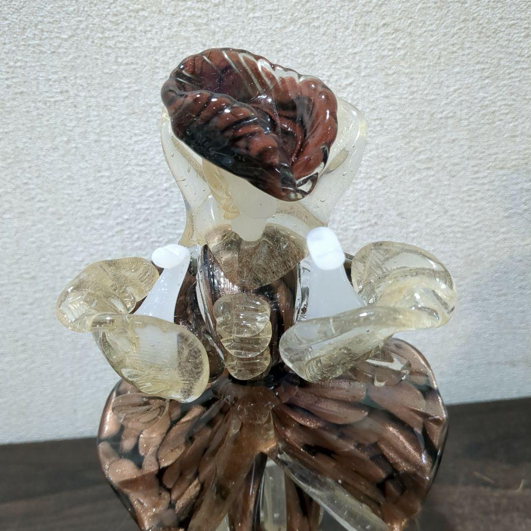 MURANO ベネチアグラス イタリア ガラス工芸品　M2239