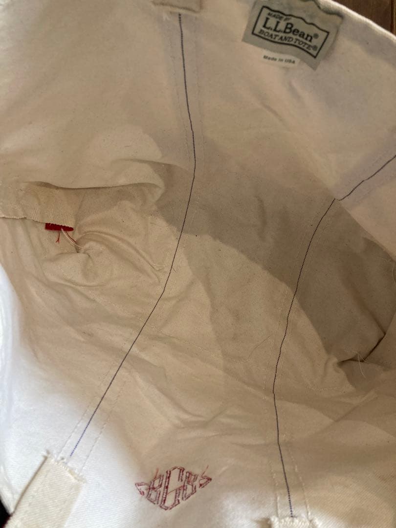 エルエルビーン キャンバス トートバッグ BOATANDTOTE USA製 赤