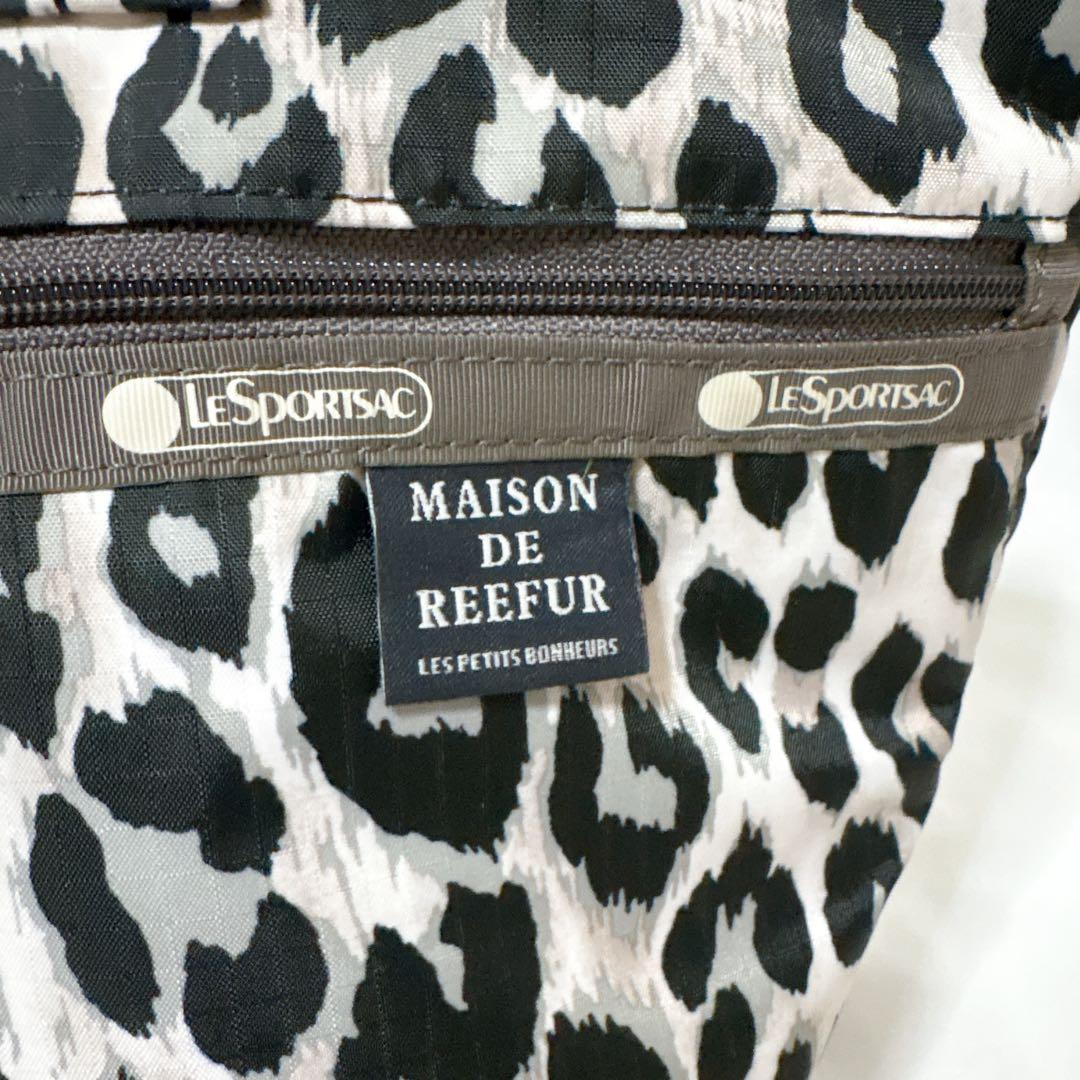 【美品】レスポートサック メゾンドリーファー コラボ レオパード ホワイト