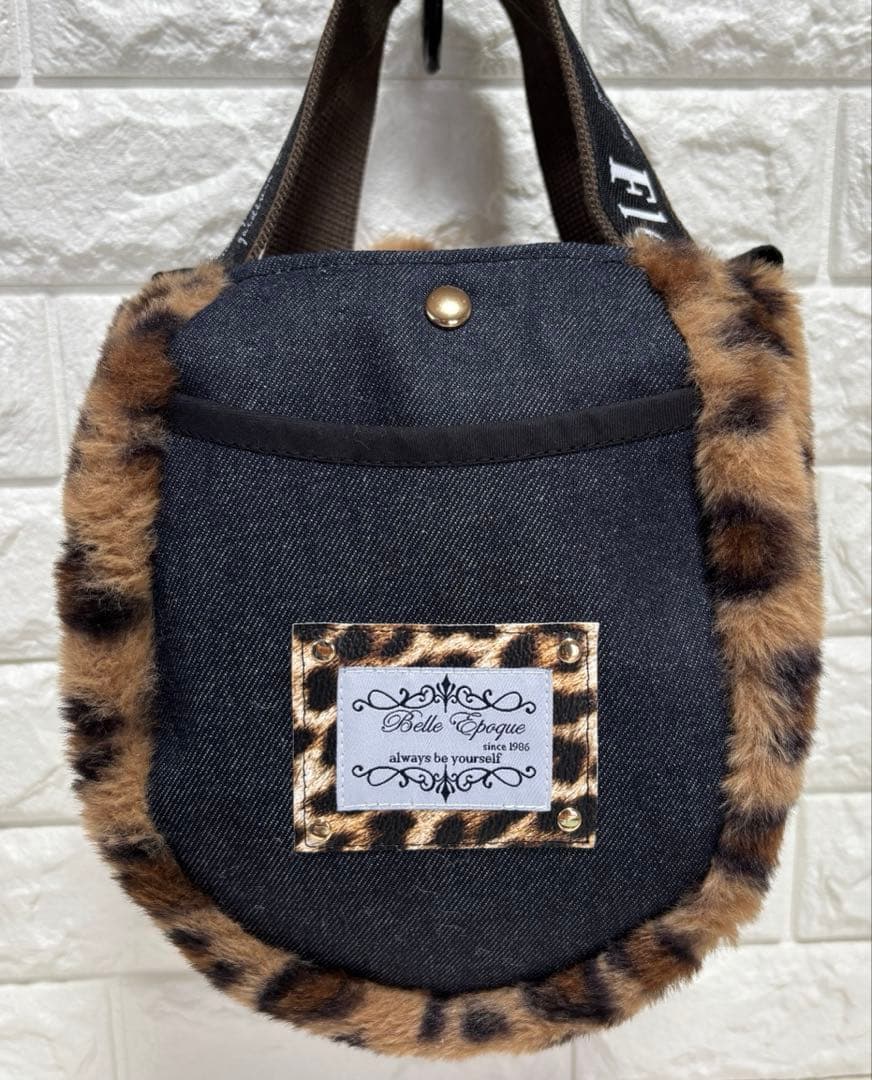 ゆ*ら様 コヤンイサムチョン　ハンドメイド　ファーミニバッグ　ヒョウ柄　うさちゃ