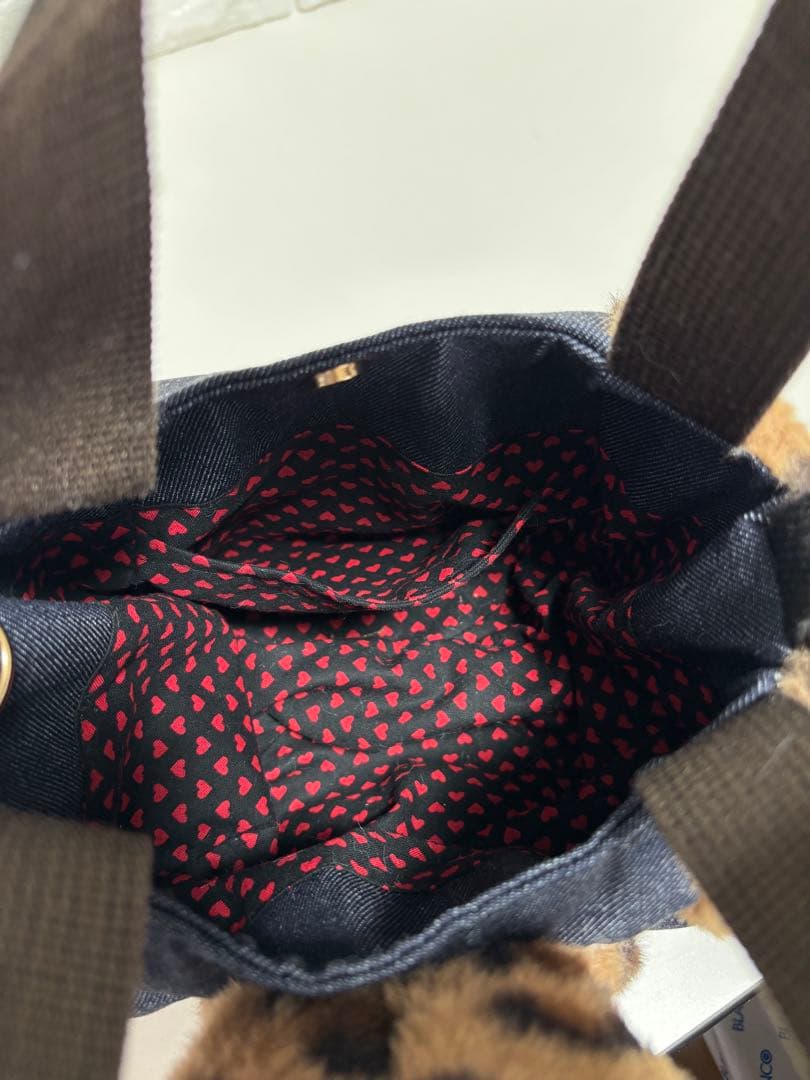 ゆ*ら様 コヤンイサムチョン　ハンドメイド　ファーミニバッグ　ヒョウ柄　うさちゃ