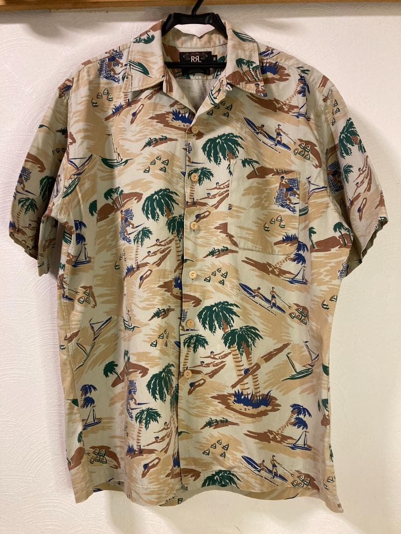 ②RRL アロハシャツ 三つ星 ダブルアールエル ラルフローレン Ralph