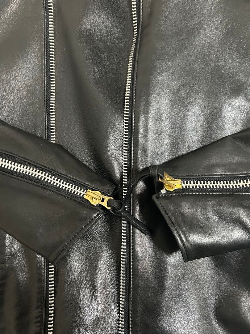 激レア ヴィヴィアンマン ホースレザージャケット 48 ライダース ハイネック