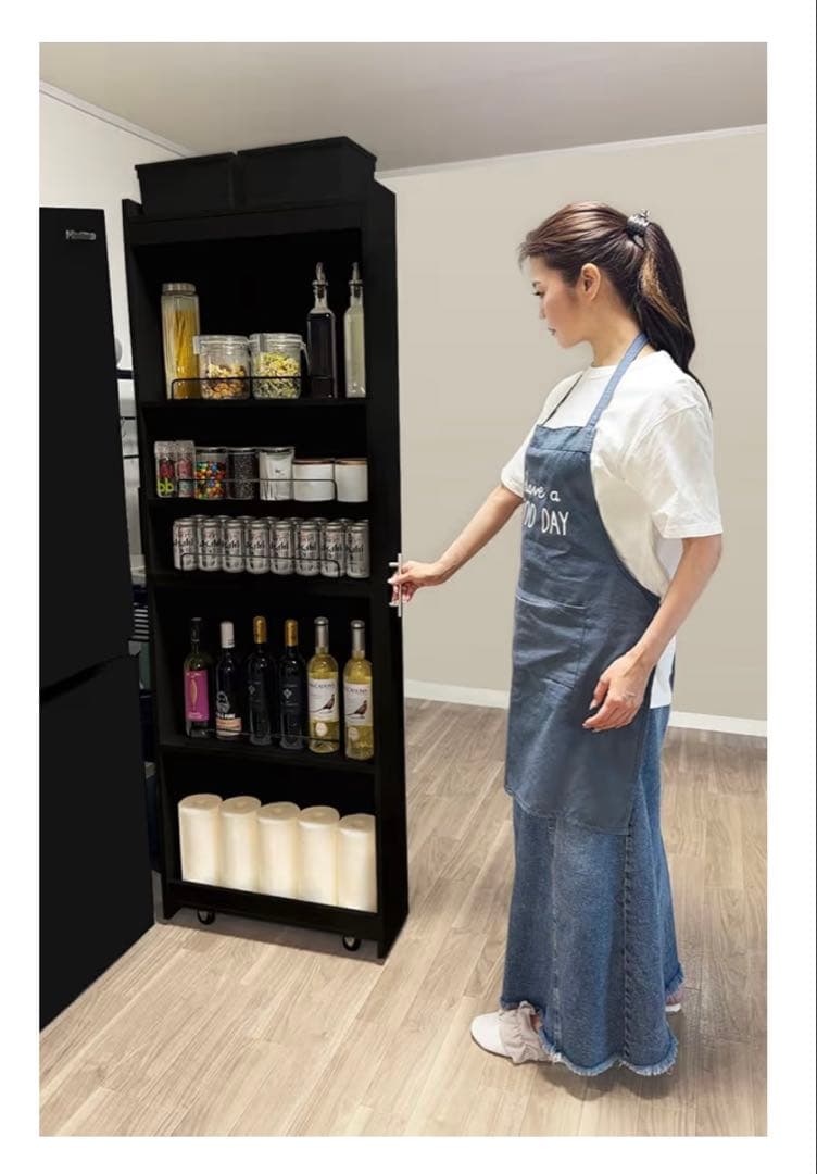 隙間収納 キッチンワゴン 幅20cm 奥行60cm 新品未使用 スリムラック