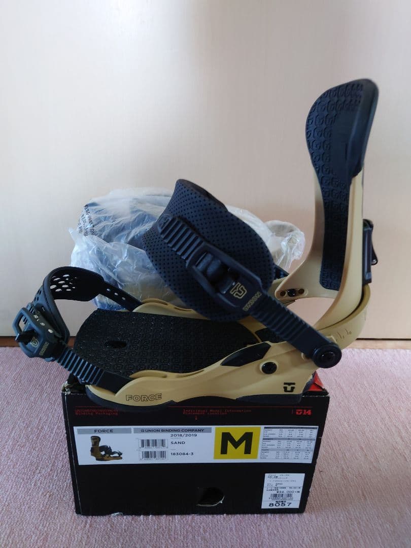 UNION FORCE ビンディング Mサイズ SAND メンズ 未使用