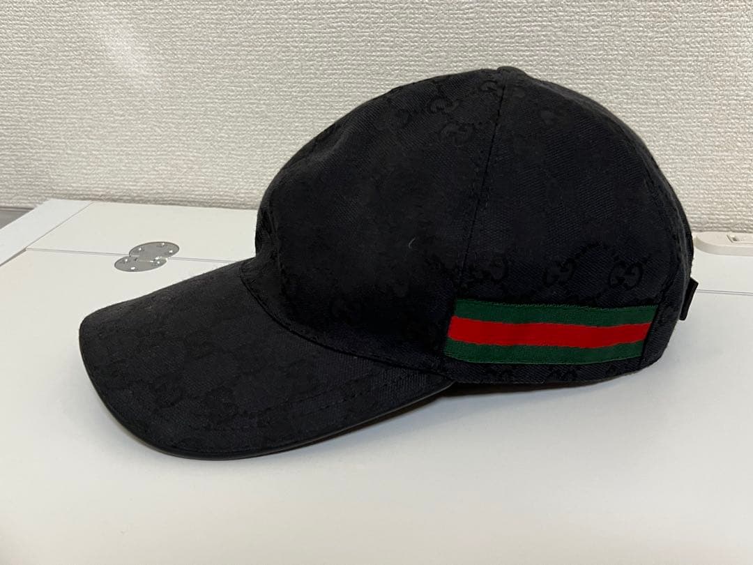 GUCCI グッチ キャップ GG柄 ブラック 正規品 男女兼用
