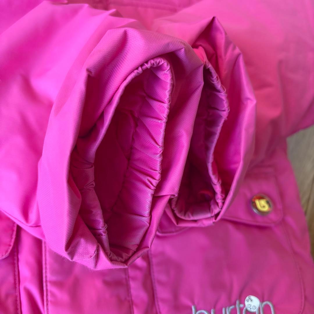 BURTON 子ども用 ピンク ドット柄 スノーウェア