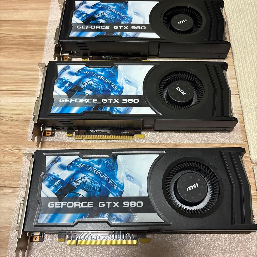 MSI GTX 980 4GB 3台セット