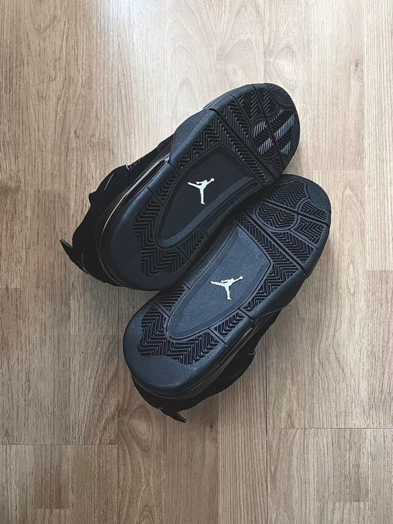 靴 NIKE AIR JORDAN 4 RETRO BLACK CAT 27cm