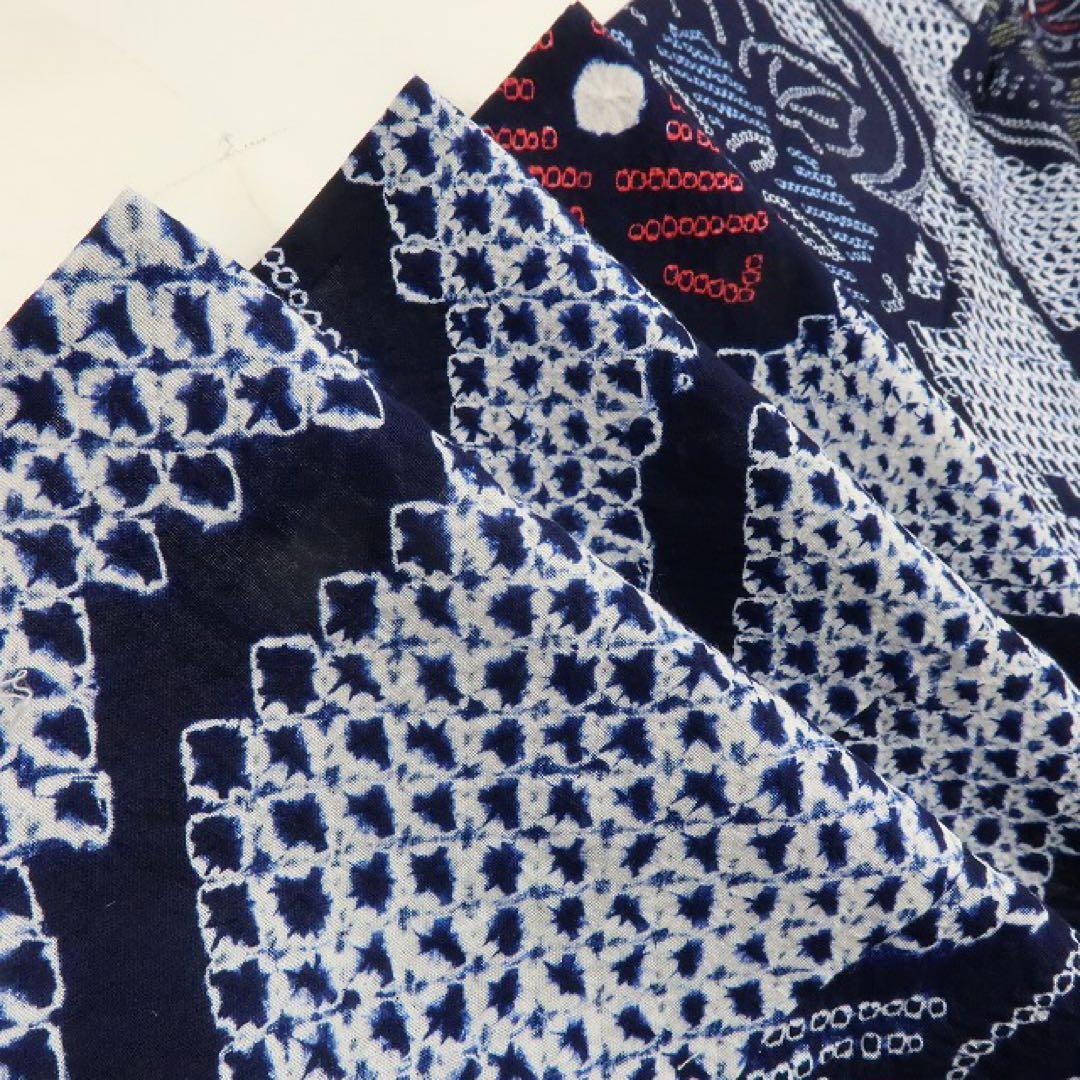 Gatti✺美品 有松鳴海絞り 綿 トールサイズ 高級浴衣 A3475