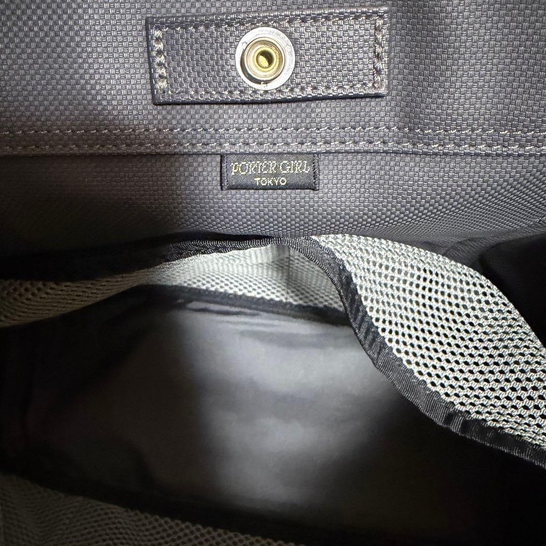 PORTER GIRL ボーイフレンド トート A4可 黒 ポーチ付