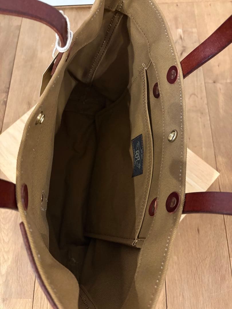 【未使用】RRLトートバッグ カーキ メンズ ラルフローレン キャンバス