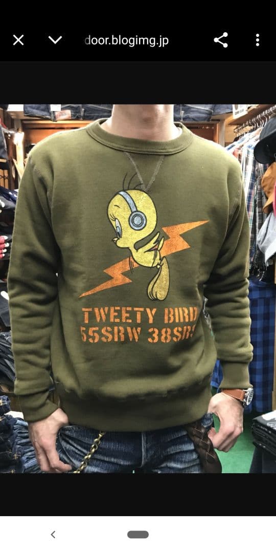 トイズマッコイのスウェット“TWEETY BIRD” アメカジ好きに！！
