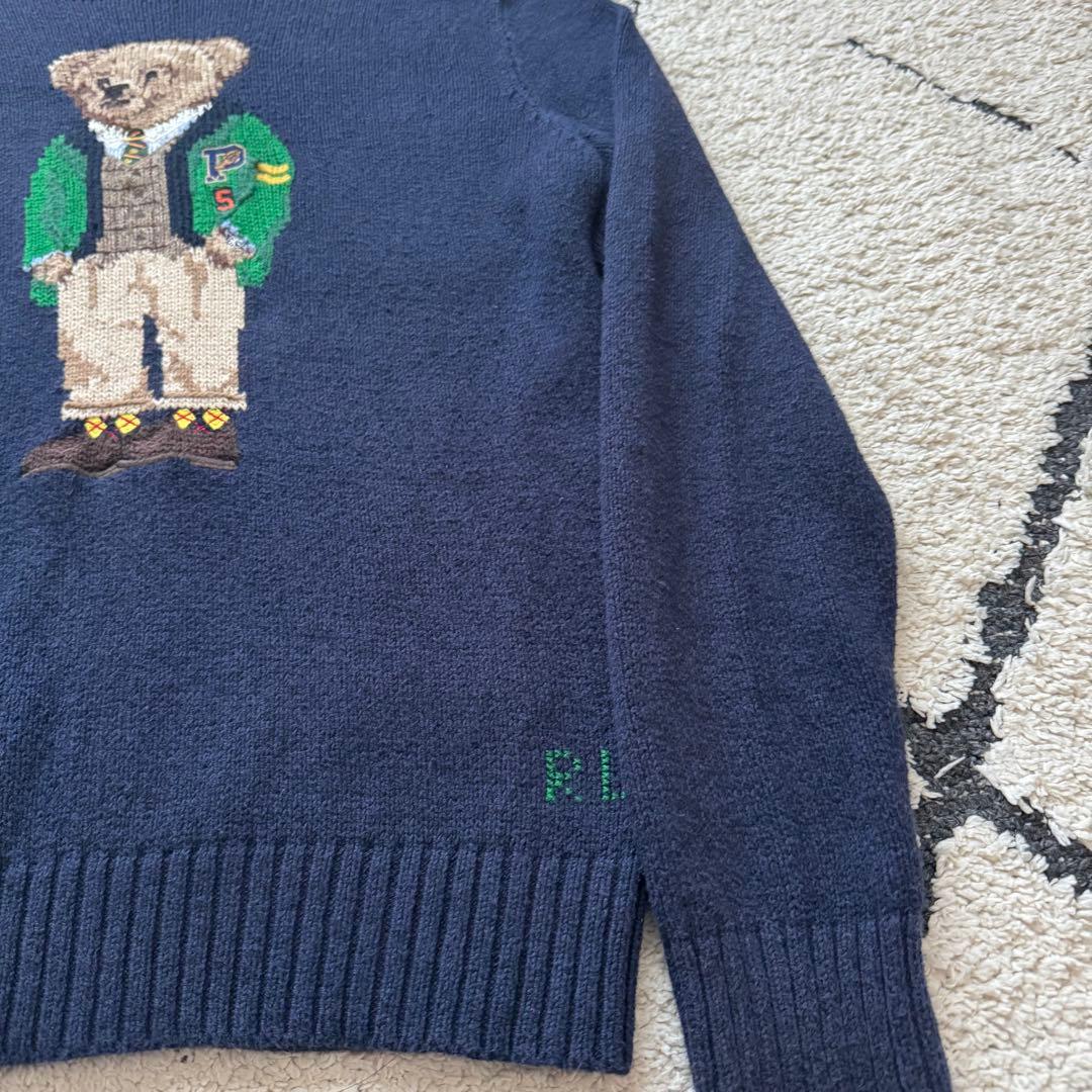 現行　ポロラルフローレン　ニット　ポロベア　コットンリネン　Mサイズ
