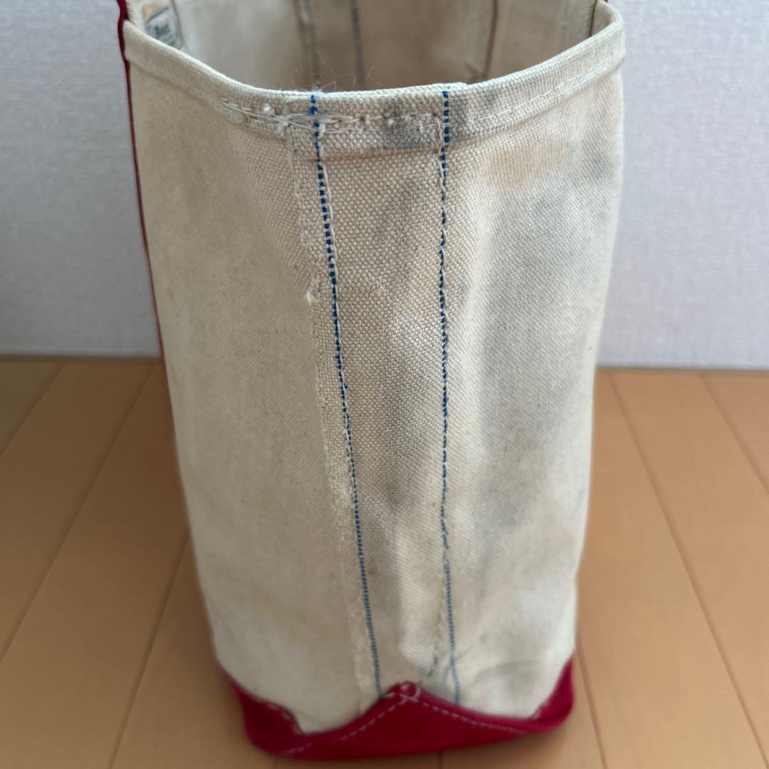 80s ガイド2本 ギザタグ エルエルビーン トートバッグ レッド Mサイズ