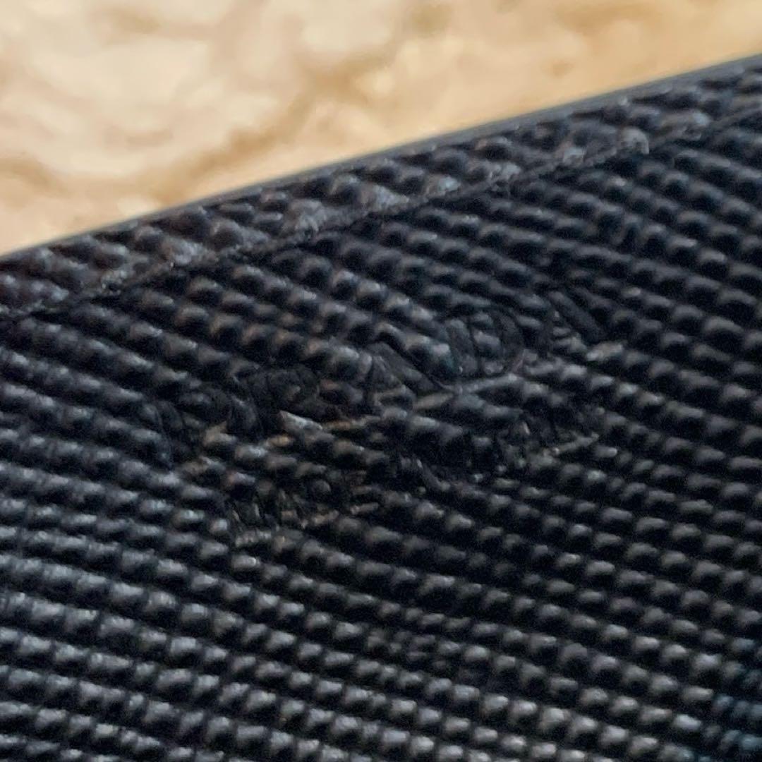 ☆未使用品☆PRADA サフィアーノ ケース トライアングルロゴ 黒