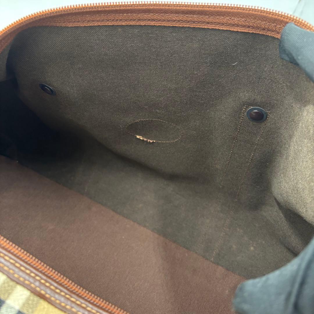 バーバリー ノバチェック 2way レザー ボストンバッグ ショルダーバッグ