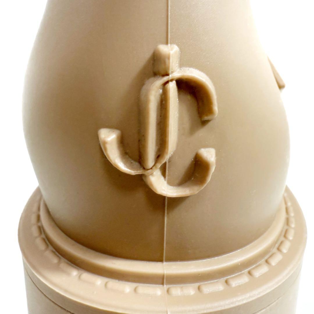 【未使用級】 ジミーチュウ レインブーツ ベルト 36 ベージュ ミドル丈