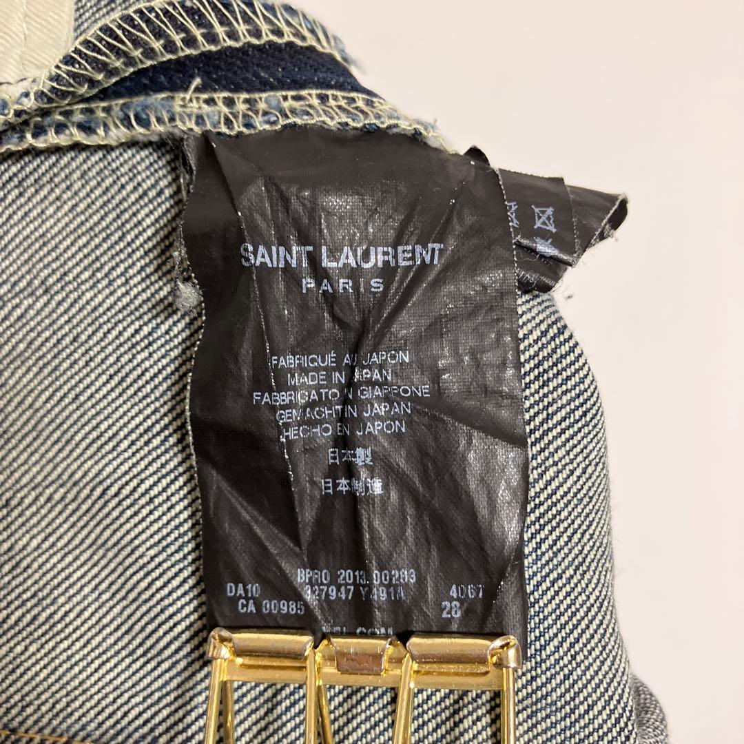 【サンローランパリ】デニム　ジーンズ　スリム　カジュアル　濃紺　28