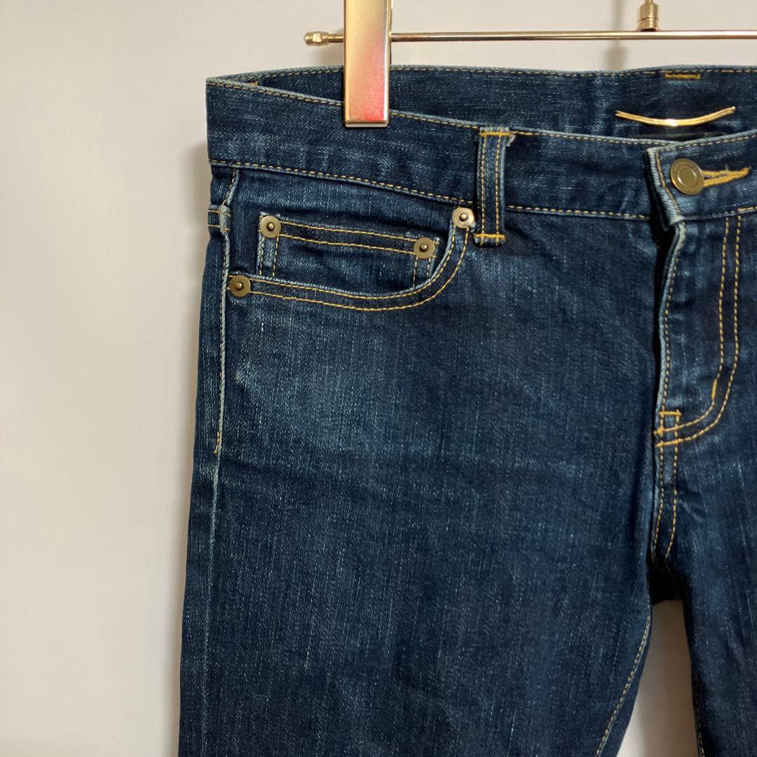 【サンローランパリ】デニム　ジーンズ　スリム　カジュアル　濃紺　28