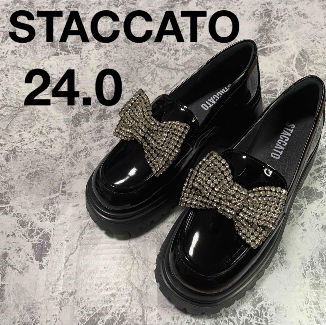 ✨️新品✨️ STACCATO スタッカート ビッグリボン ローファー 24.0