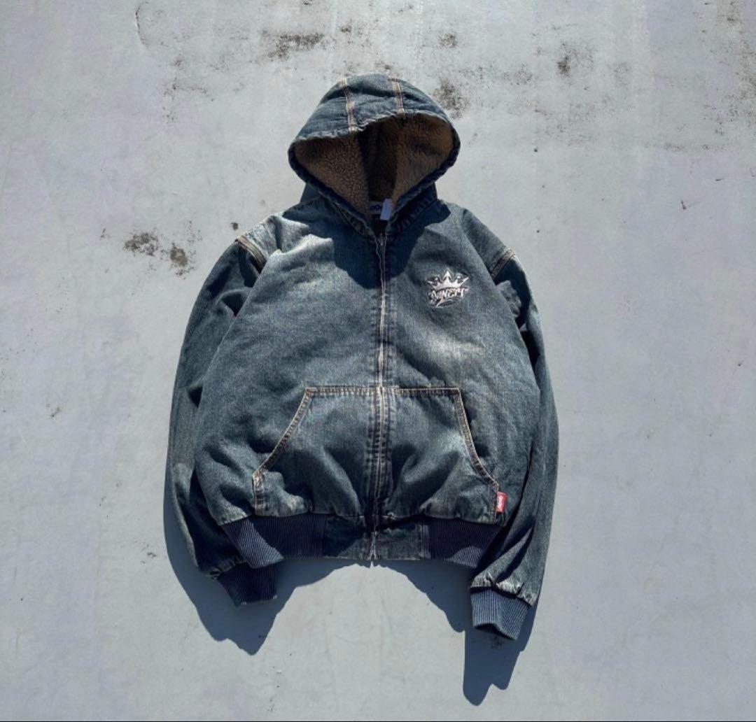 9090 King Logo Zip Hoodie (ボアタイプ)