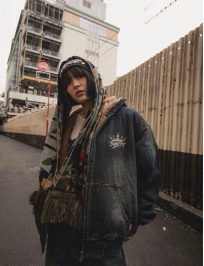 9090 King Logo Zip Hoodie (ボアタイプ)