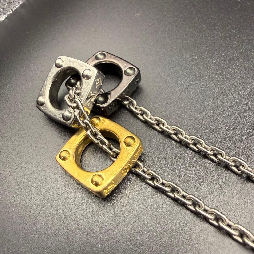 【美品】Louis Vuitton ネックレス　モノグラム ボールド