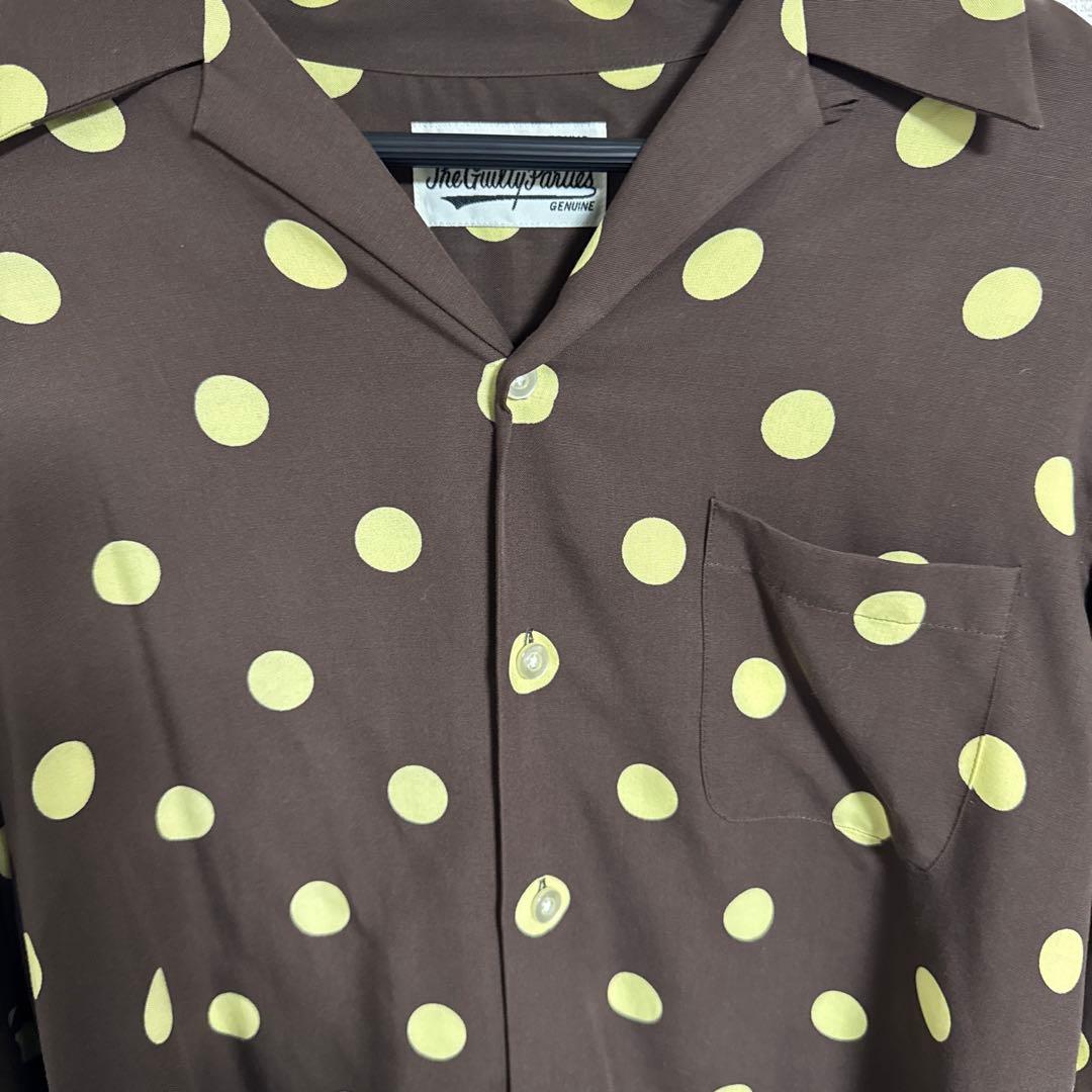 WACKOMARIA レーヨンシャツ 柄シャツ ドット柄 最終値下げ