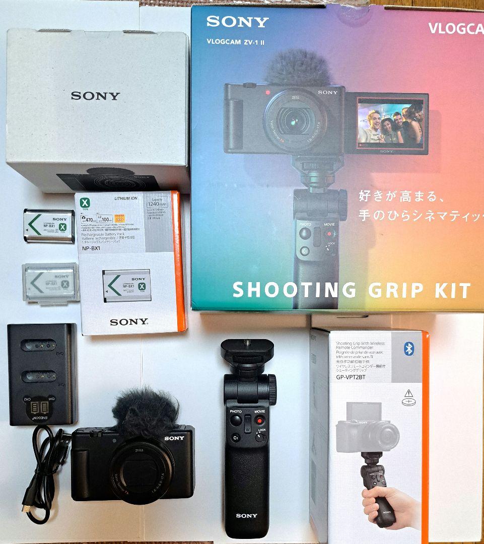 SONY VLOGCAM （ZV-1M2）シューティンググリップキット、充電器