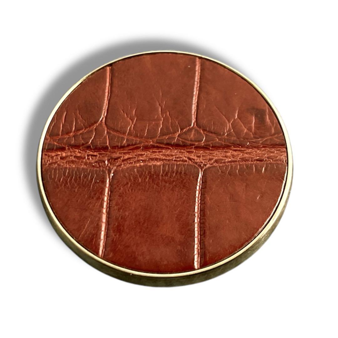 エルメス 良品 イタリア製 クロコダイル リヴァプール ピンバッジ ブローチ