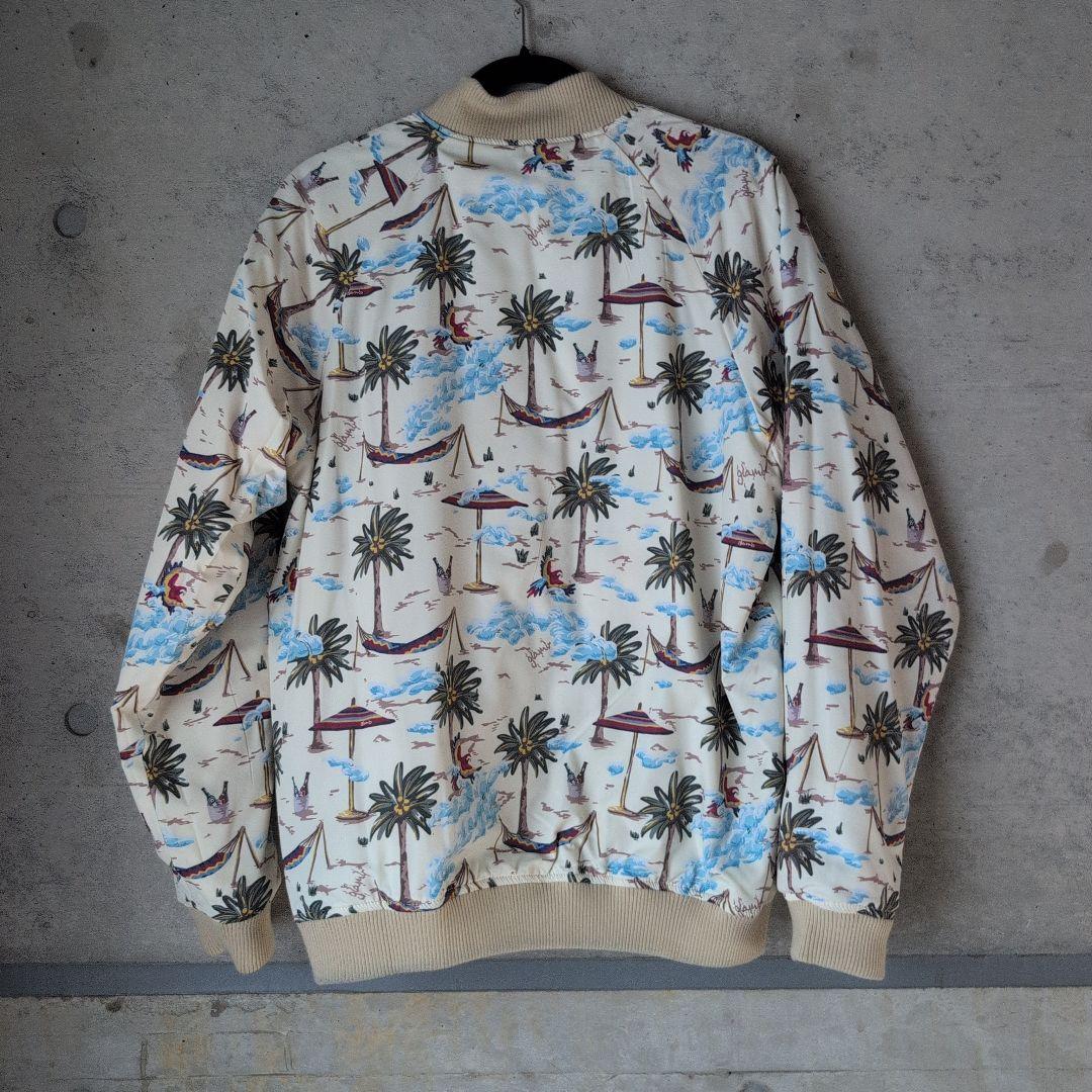 glamb 刺繍 スカジャン ギターとハイビスカス