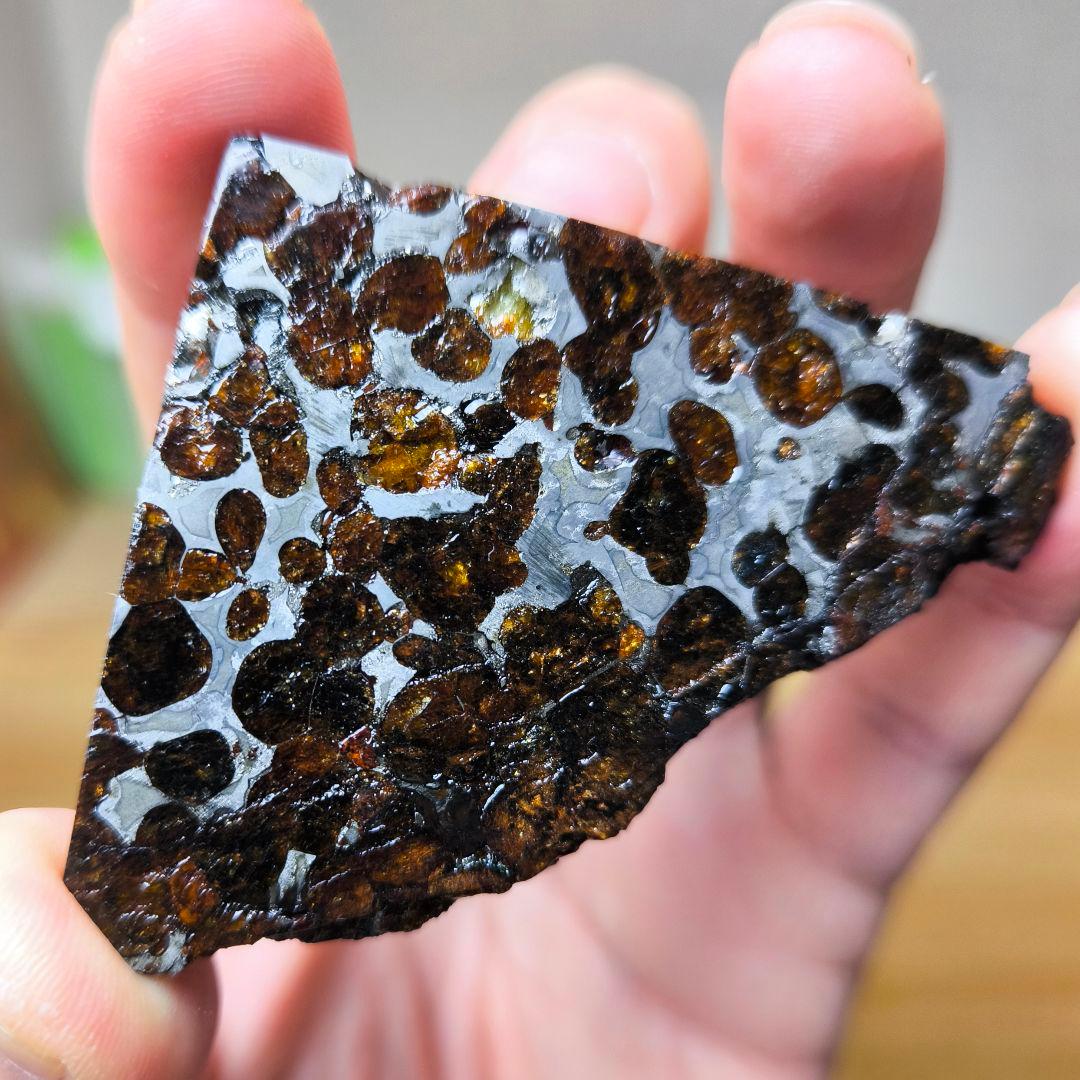 セリコ隕石 93g 外皮付き パラサイト 石鉄隕石