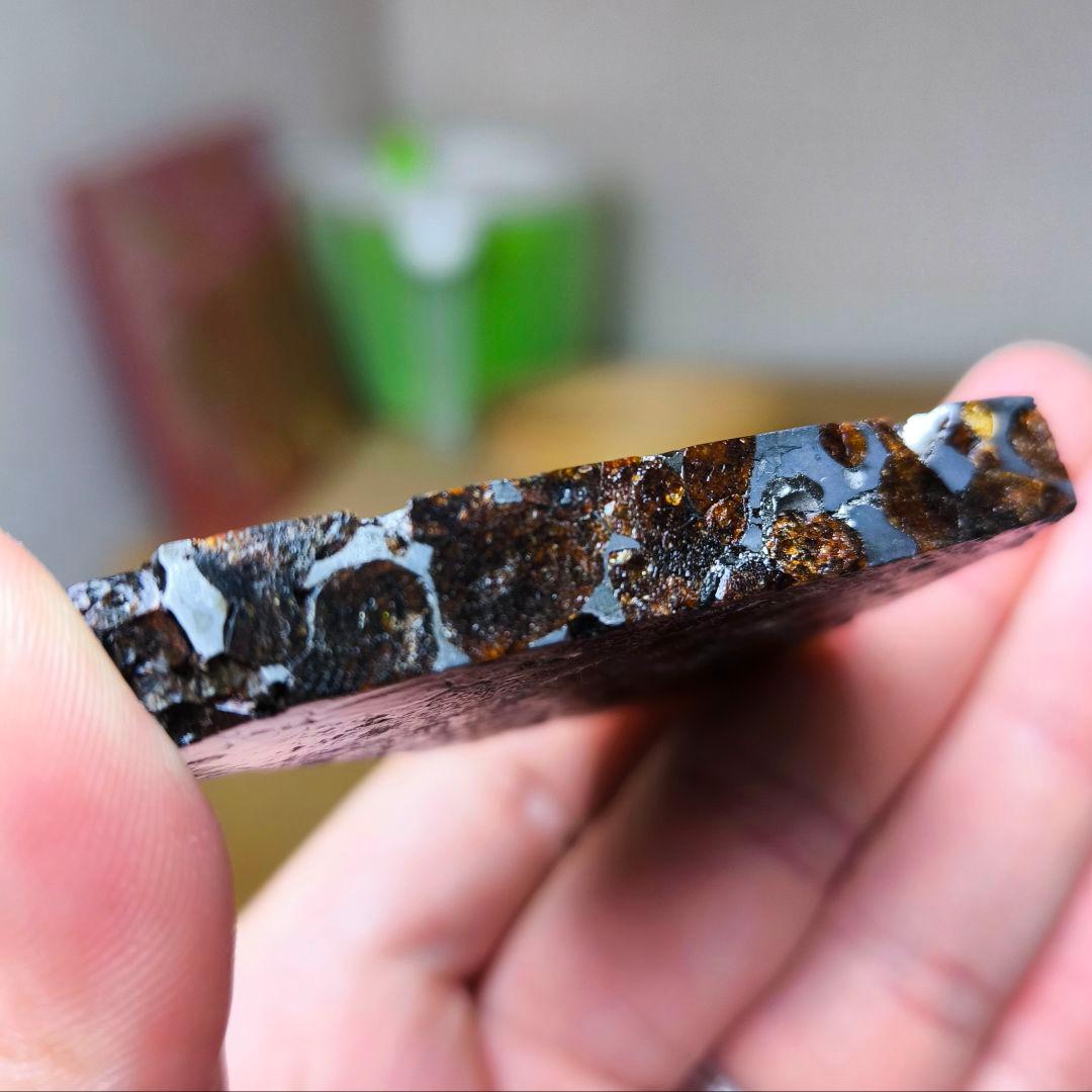 セリコ隕石 93g 外皮付き パラサイト 石鉄隕石