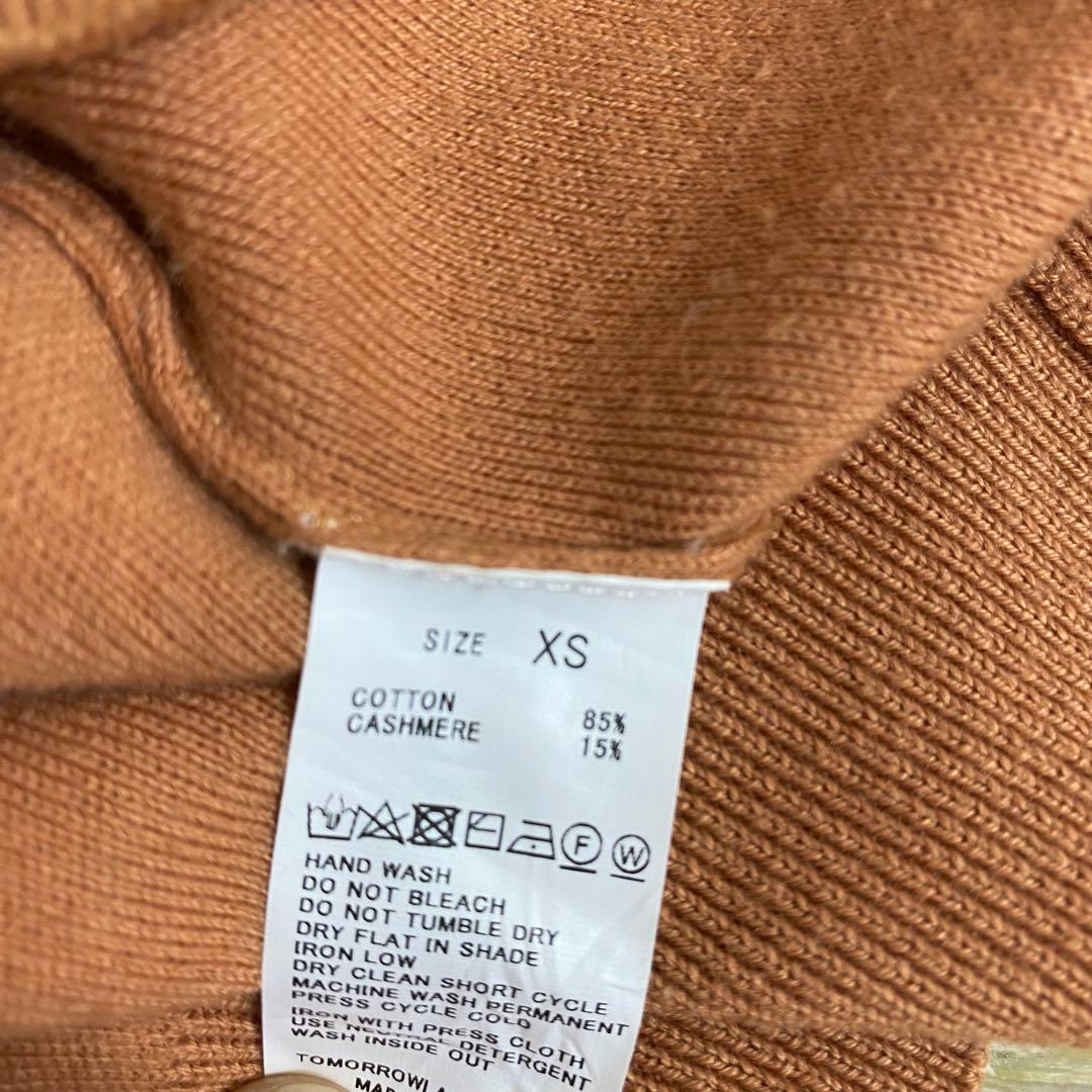 CABaN コットンカシミヤクルーネックカーディガン