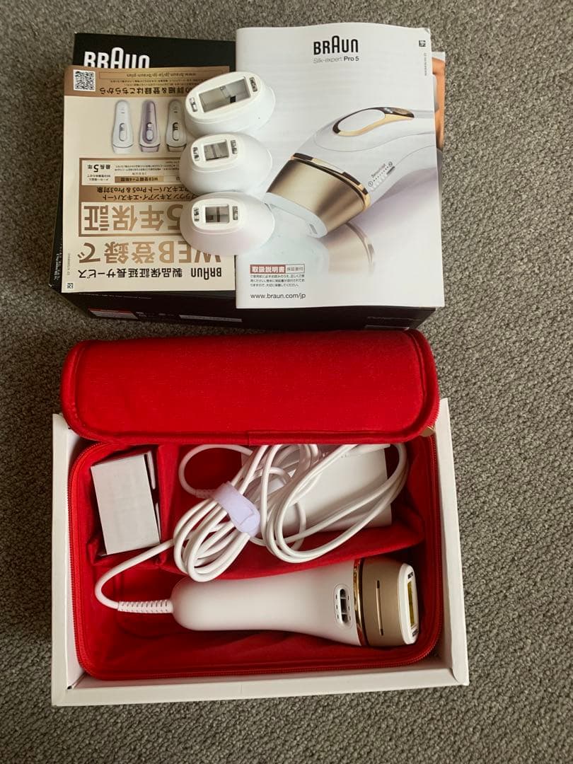 ブラウン 脱毛器 シルクエキスパート Pro5387（箱、ポーチ、説明書有ります