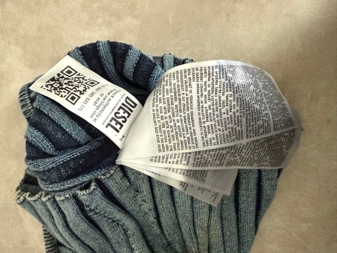 DIESEL ストライプ ベアトップ XS