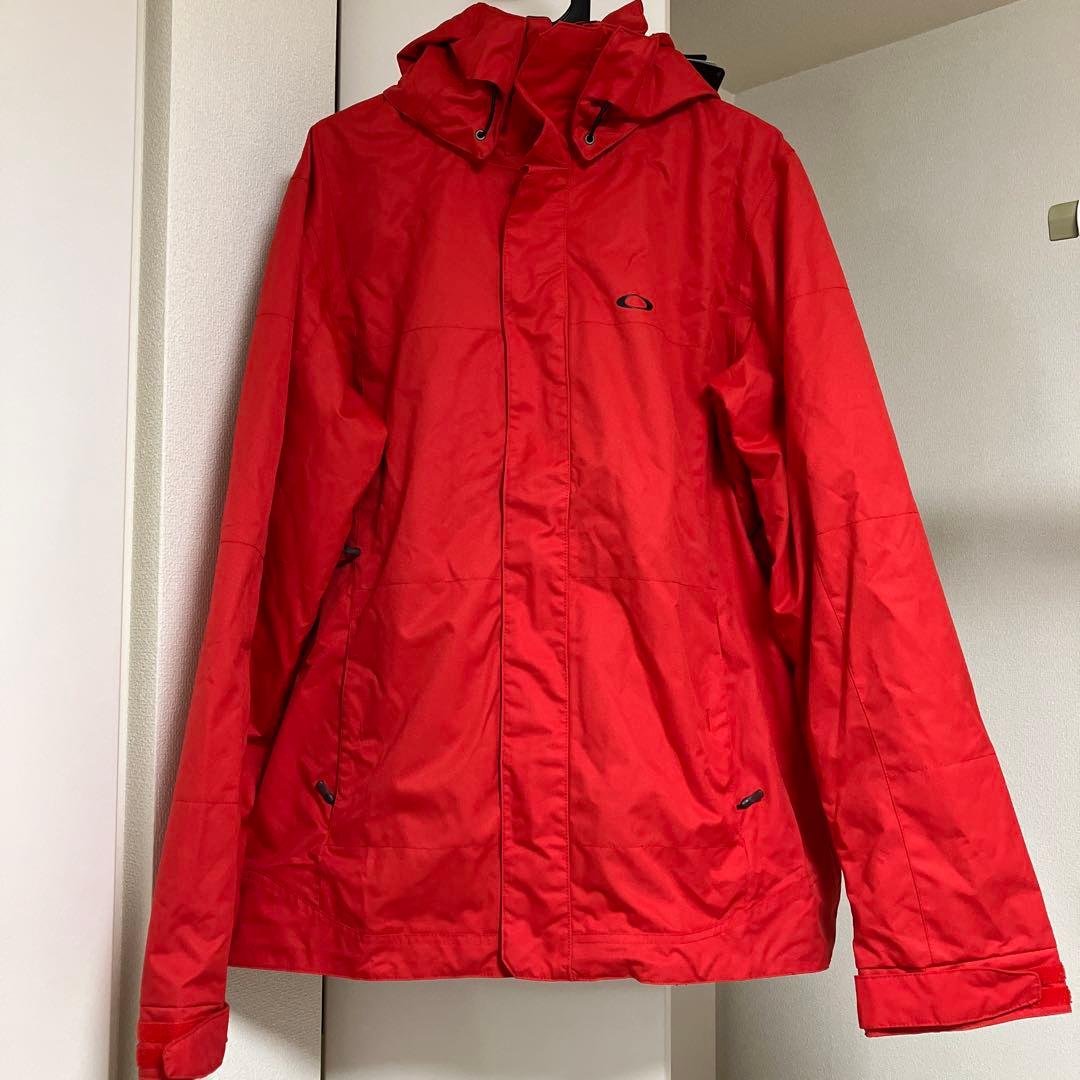 【新品】Oakley フード付きアウター ウェア スノーボード スキー 赤 L