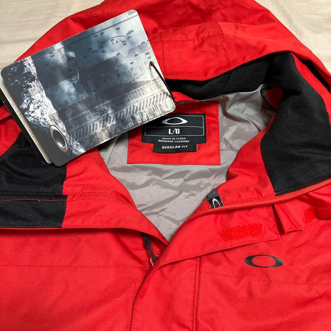 【新品】Oakley フード付きアウター ウェア スノーボード スキー 赤 L