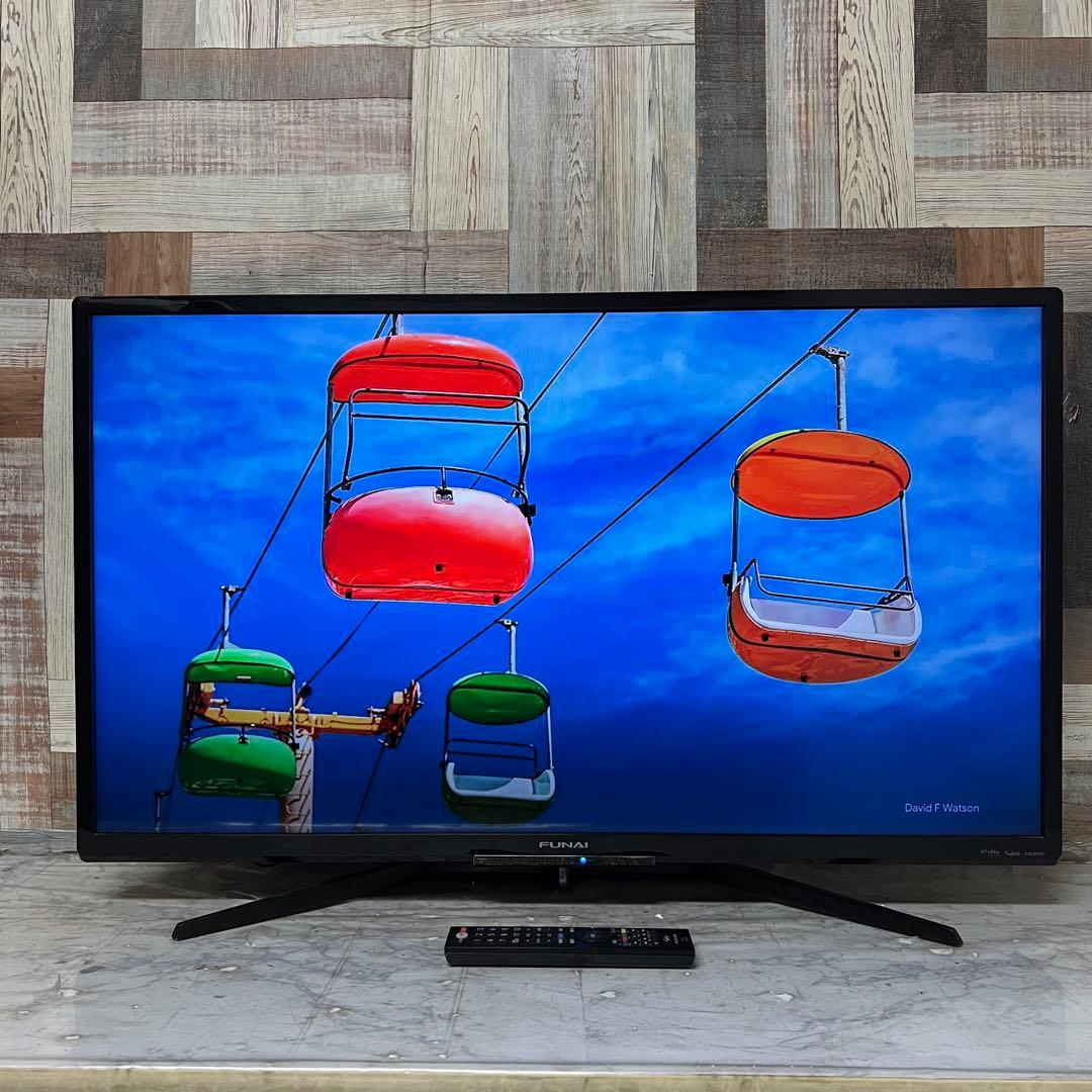 全国送料込❣️フナイ40V型HDD録画機能付液晶テレビ見ながら録画、予約が可能。